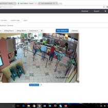 sandwich shop security camera Line